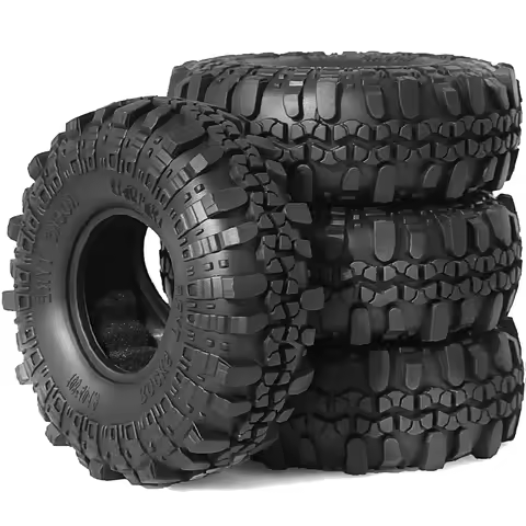 1.9 Crawler Tires Rock Terrain Tire OD:108 * 40mm（4pcs）for FCX10 Axial SCX10 Pro SCX10 UTB18 TRX4 Re