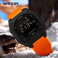 SANDA 6303 multifunctional sports electronic watch 5ATM waterproof student men watch -28