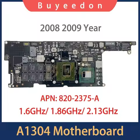 Original Laptop a1304 Logic Board For Macbook Air 13" A1304 Motherboard 820-2375-A L9300 L9400 L9600