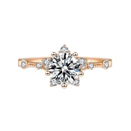 1CT moissanite Nhẫn S925 Bạc thử nghiệm Kim Cương Trang sức cưới kỷ niệm miễn phí phí vận chuyển