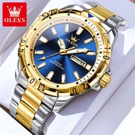 OLEVS Watch for men original waterproof Oyster Perpetual Submariner fashion luminous dual calendar r