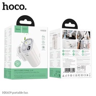 HOCO HX609 พัดลมพกพาแบบหนีบ คลิปหมุนได้ 360° ลมแรง แบตอึด 9.5 ชม. พร้อมหน้าจอ LED พัดลมหนีบเอว hc6