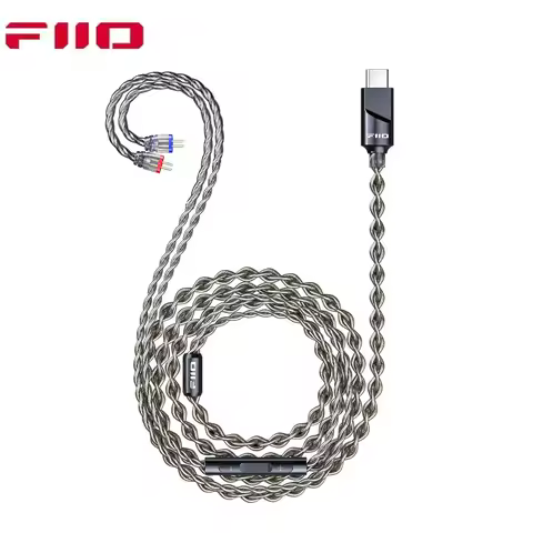 FiiO LS-TC2 0.78mm 2pin Headphone upgrade Cable Type-C Supports Microphone Voice Calls, DSP Audio De