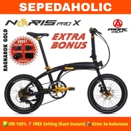 Sepeda Lipat PACIFIC NORIS PRO X 20 Inch Alloy Shimano 8 Speed Rem Hid