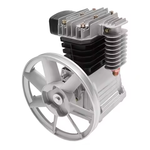 3HP Air Compressor Pump Head Piston Compressor Dual Cylinder Design 960rpm Outstanding Heat Dissipat