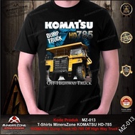 fashion 2025 T-shirts Minerszone Komatsu Hd 785/komatsu/t-shirts Komatsu/komatsu T-shirts/mining/t-s