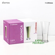Gelas Kaca Citinova Veronica- Gelas Jus Kaca Cantik- Gelas Jus Kekinia