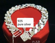925 pure silver bangle for men#no safety chain