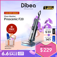 Dibea x Proscenic F20 WashVac Wet Dry Cordless Vacuum Cleaner &amp; Floor Washer | Detachable Battery | Double Edge Cleaning | Local Warranty