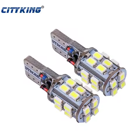 2 X T10 Led Strobe Flash W5W 194 20SMD 1206 3020 Led Car Light With Two Modes Of Operation Car Strob