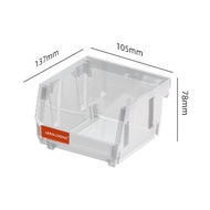 LEADLOONG V1 Transparent Parts Bin 6/24pcs 13.5x10.5x7.6cm/5x4*3inch Classified Storage Box In Maint