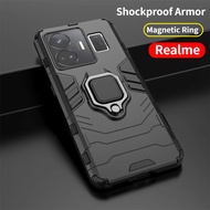 Shockproof Armor Casing For Realme GT3 5G 2023 Phone Case with Soft Stand Holder For RealmeGT3 GT Neo 5 SE Neo5 NEO5SE 5SE Hard Back Cover