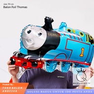 Thomas Foil Balloons biru Thomas and friends Train Balloon/s Thomas Blue Train Character Foil Balloo