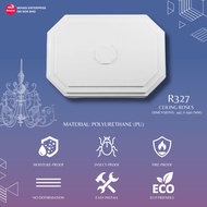 MODEL R327 CEILING ROSES MINIMALIST DESIGN | HIASAN CEILING | CEILING CENTRE ROSE | MATERIAL PU