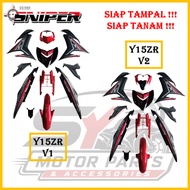 [FULL TANAM ] SNIPER COVERSET Y15 Y15ZR V1 V2 EXCITER-THAI RED BLACK / HITAM MERAH EXCITER-THAI