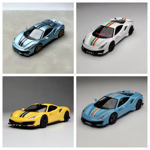 Toc 1:64 488 Pista Super car Alloy Diecast Model Race Car Diecast Model Car Limited