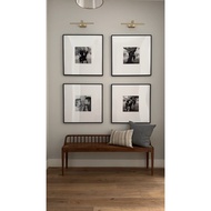 20”X20” (Inch) SINGLE Minimalist Black Photo Frame (Custom Photo Printing) Wall Gallery Frame Square