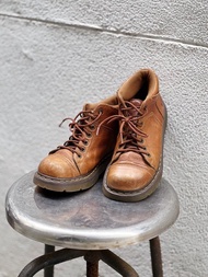 Dr. Martens 焦糖棕色 真皮牛皮革 厚底靴馬汀鞋馬丁靴子中筒機車
