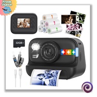 Print Camera for Kids Instant Camera with 4-Color Printing: 2025 New Model 48MP 1080P Video 2.0" IPS