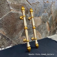 House Door Handle House Door Handle Brass House Door Pull Monas Sawo Motif Gold Combination 51 cm