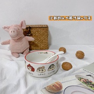 Shin Chan 4.5 inches bowl +spoon💕~A0486