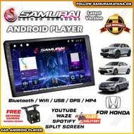 [HONDA] SAMURAI KATANA Android Player 2+32 GB 4 Core RAM ROM Car Multimedia MP5 Player Bluetooth USB Jazz CRV BRV HRV