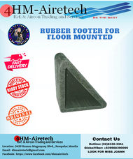 FOURHM Rubber footer for floor mounted 1 1/2 x 1 1/2 FOR AIRCON