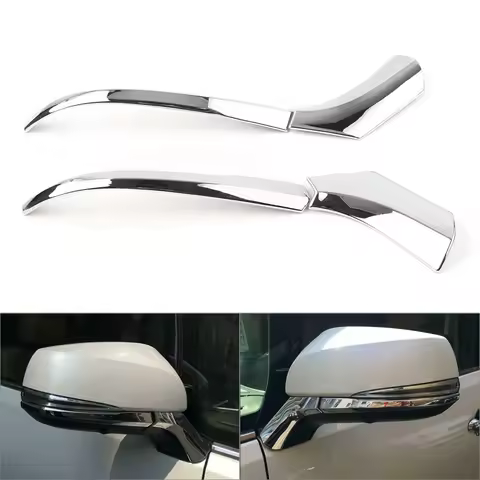 Car Chrome Rearview Mirror Side Molding Cover Trims For Toyota RAV4 RAV 4 2019 2020 Right Driver mod