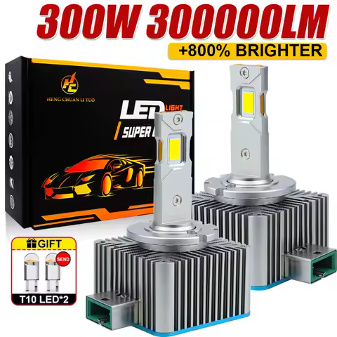 2PCS D1S D3S LED Headlight HID D2S D4S D8S LED Headlamp D2R D4R Bulb 300000LM Xenon Car Light Turbo 