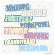 [3] Thai BL Couple Names Cute Sticker | Assastoreph