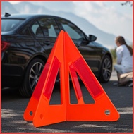 Reflective Triangle Roadside Sign Triangle Symbol Reflective Triple Hazard Alert Compact Safty Refle