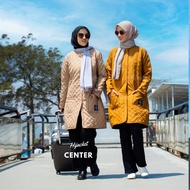 Hijacket Belva series Ivory warm waterproof hijabers jacket