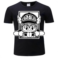 Graphic Tshirts Camisetas Online Arale Cartoon Tshirt Summer Short Sleeve Men Women Black Tees Shirt