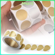 Scratch Off Sticker 300PCS Scratch Off Stickers Round Self Adhesive Labels DIY Handmade Gift Decor