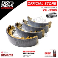 Nuvo-pro Brake Shoe VK-2965 Toyota Innova 2016-2021