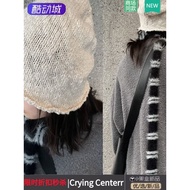 CryingCenter Beige Wizard Hat Thick Yarn Hat Wool Hat Crying Center