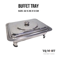 Stainless Steel Rectangular Buffet Tray/ Buffet Pingan