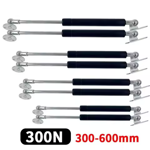 2x Universal Rod Gas Spring Folding Hinge Stroke 300N Force Lift Support 300-600mm Length Universal 