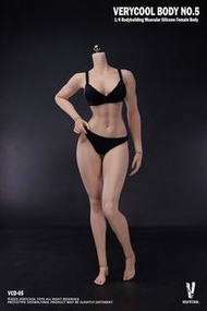 VCD-05B VERYCOOL 1/6 鉑金矽膠 無縫包膠 健美身材 自然膚色 女鋼骨素體 全新現貨 收縮膠未開 可面交可寄順豐到付 議價不回!
