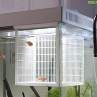 ROBEN Guppy Breeding Box, Hangable Durable Aquarium Breeder Box, Portable Ventilated PLA Permeable F