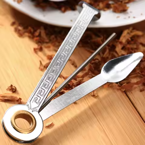 1pc 3-in-1 Folding Tobacco Pipe Knife Stainless Steel Reamers Smoking Pipe Clean Tool Needle Scraper