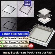 150mm Tile Insert Floor Drain | Stainless steel floor trap | Floor Grating Bathroom | Bathroom Floor