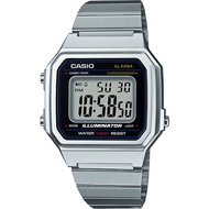 Casio Digital นาฬิกาข้อมือผู้หญิง สีเงิน สายสแตนเลส รุ่น B650WD-1A ของแท้ประกันศูนย์ CMG
