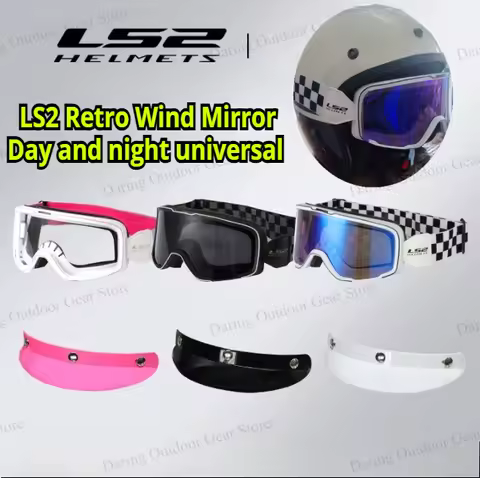 LS2 Goggles Windproof Lenses Retro Off-road Helmet Goggles Cycling Locomotive Windproof Sand Sun Pro
