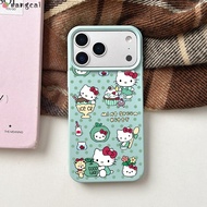 For iQOO 15 13 12 11 Pro 11s U5 U5e U3 U3x iQOO13 iQOO12 iQOO11 Phone Case Cyan Green Hello Kitty Ap