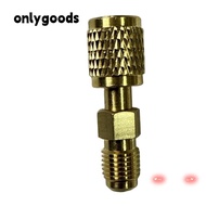 ONLYGOODS R32 R454B Refrigerant Brass Adapter, 1/4" Female to 1/4" Durable R32 Thread Adapter, High 