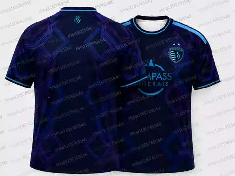 Sporting Kansas City 2026/27 Home Jersey Men's Soccer Shirt Football Fan Edition Short Sleeve Quick 