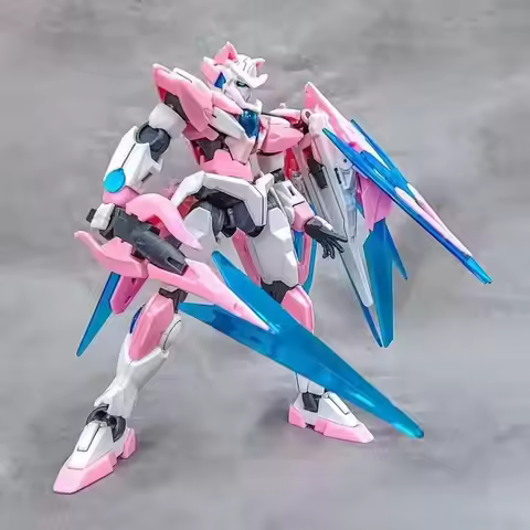 New 00Qan HG 1/144 Cat Ear Ver Pink Blue Black Color Options Mecha Assembly Model Kit Action Figures