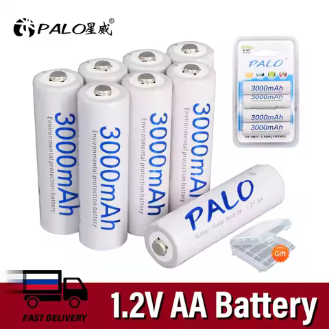 2-16pcs 3000mAh AA Rechargeable Battery 1.2V AA NiMH Ni-MH 2A Pre-charged Bateria Rechargeable Batte