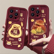 Chinese New Year's Gift Phone Case For OPPO A18 A38 A58 A78 A98 A17 A16 A16K A16E A53 A33 A32 A74 A9